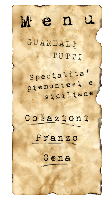 Menu, Trattoria Porta Doranea